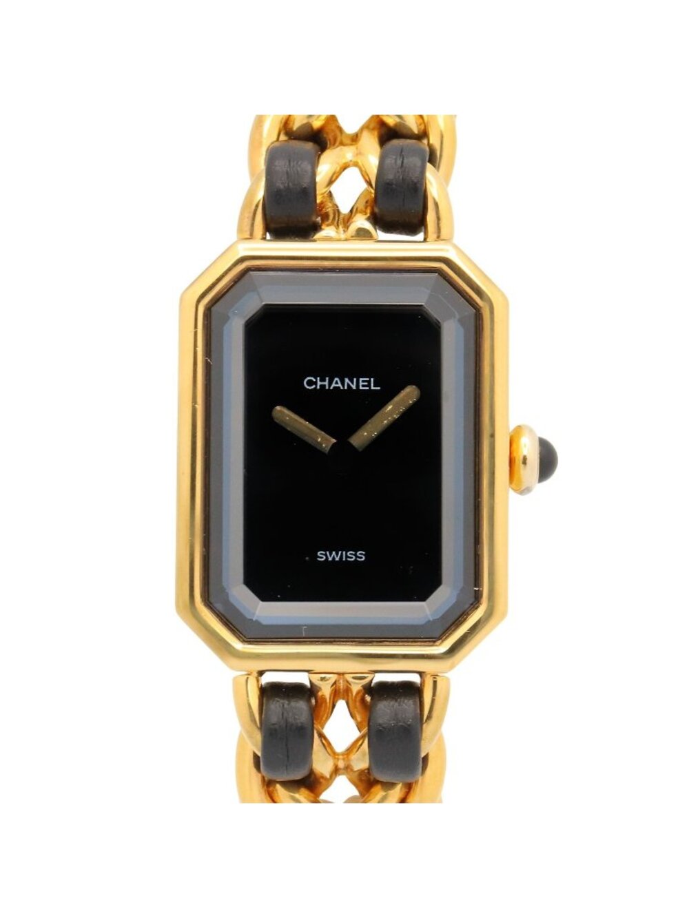 Chanel Watch Premiere M Black Leather - Picture 1 of 14
